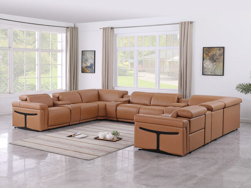 1126 - 12-Piece U-Shaped Sectional Sofa In With 4 Power Recliners & Power Headrests - R&R Furniture Gallery (Fountain Valley, CA)