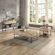 Brantley II - Sofa Table - Oak & Sandy Black - R&R Furniture Gallery (Fountain Valley, CA)