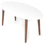 Ada - Mid-Century Modern Style Oval Dining Table - R&R Furniture Gallery (Fountain Valley, CA)