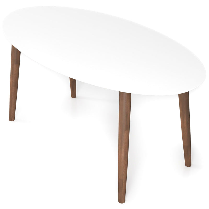 Ada - Mid-Century Modern Style Oval Dining Table - R&R Furniture Gallery (Fountain Valley, CA)