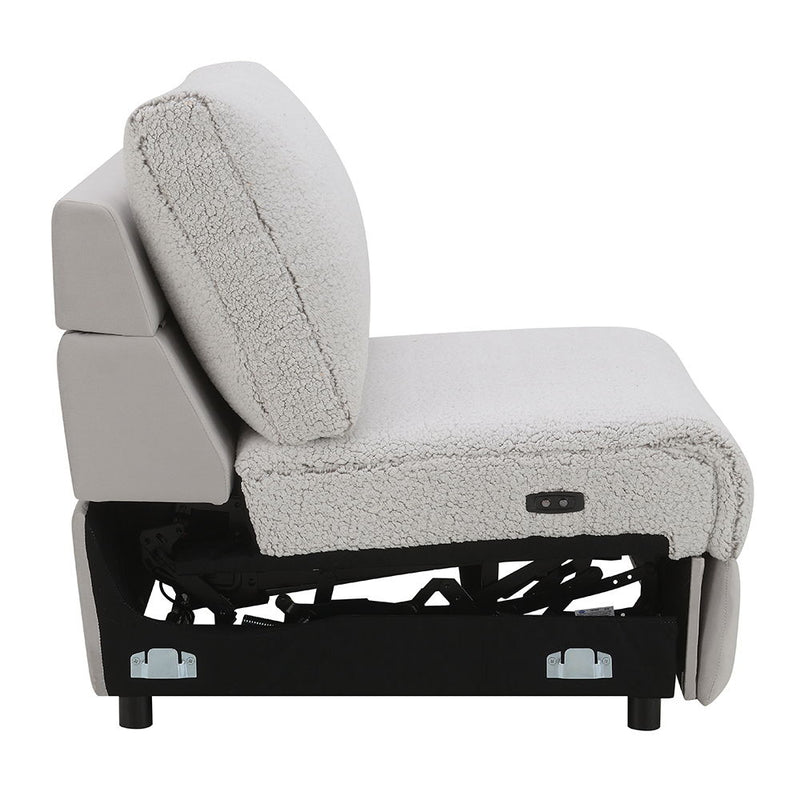 Tarrance - Modular Power Armless Recliner - Gray - R&R Furniture Gallery (Fountain Valley, CA)