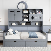 Daybed With All-In-One Cabinet And Shelf - R&R Furniture Gallery (Fountain Valley, CA)