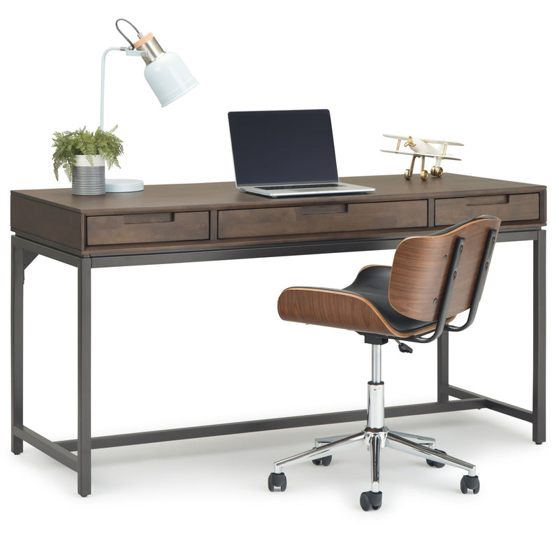Banting - Desk - Walnut Brown - R&R Furniture Gallery (Fountain Valley, CA)