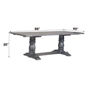 Leventis - 30" Dining Table - Weathered Gray - R&R Furniture Gallery (Fountain Valley, CA)
