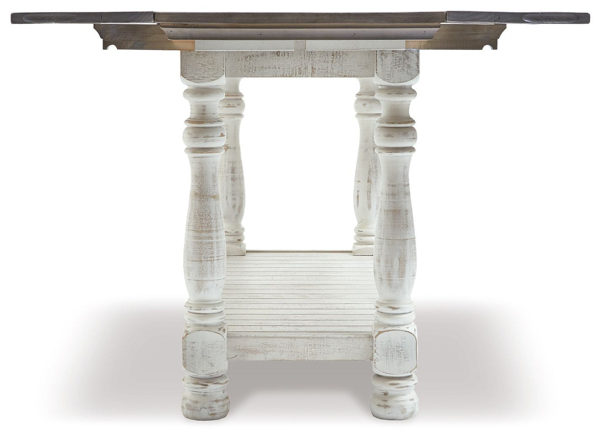 Havalance - Flip Top Sofa Table - Gray / White - R&R Furniture Gallery (Fountain Valley, CA)