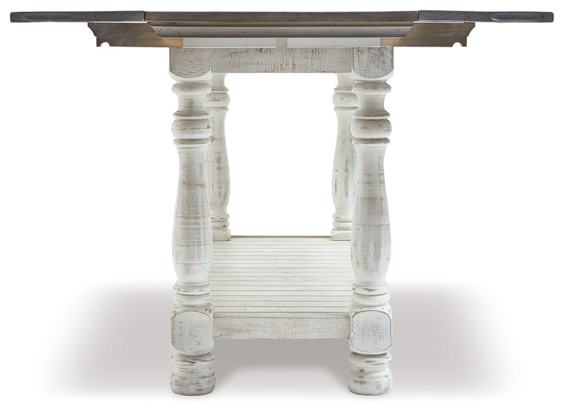 Havalance - Flip Top Sofa Table - Gray / White - R&R Furniture Gallery (Fountain Valley, CA)