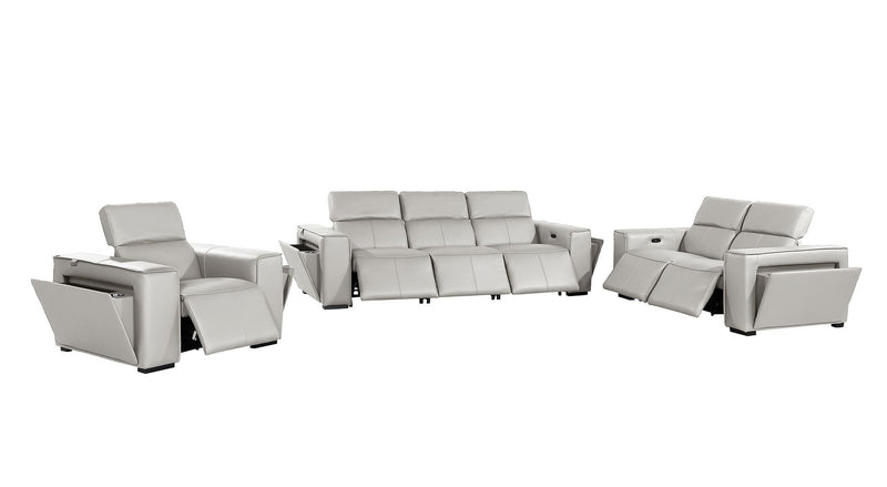 1224 - 6-Piece Modular Power Reclining Sofa, Loveseat & Chair Set In With 6 Power Recliners & Power Headrests