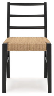 Isanti - Dining Room Side Chair (Set of 2) - Light Brown / Black - R&R Furniture Gallery (Fountain Valley, CA)