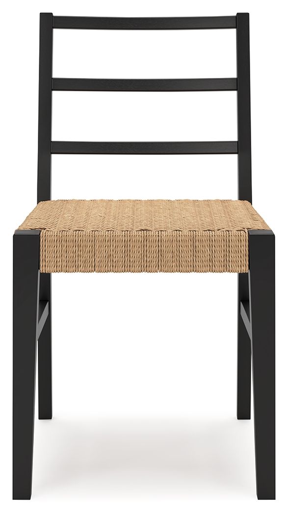 Isanti - Dining Room Side Chair (Set of 2) - Light Brown / Black - R&R Furniture Gallery (Fountain Valley, CA)