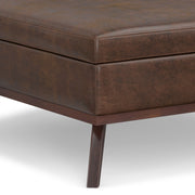 Owen - Multifunctional Square Coffee Table Storage Ottoman - R&R Furniture Gallery (Fountain Valley, CA)