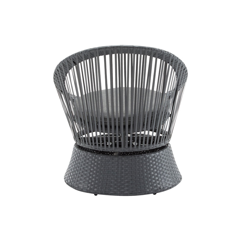 Modern Swivel Wicker Lounge Chair With Round Design - R&R Furniture Gallery (Fountain Valley, CA)