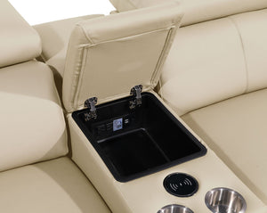 1246 - 10-Piece U-Shaped Modular Power Reclining Sectional With 4 Power Recliners And Power Headrests
