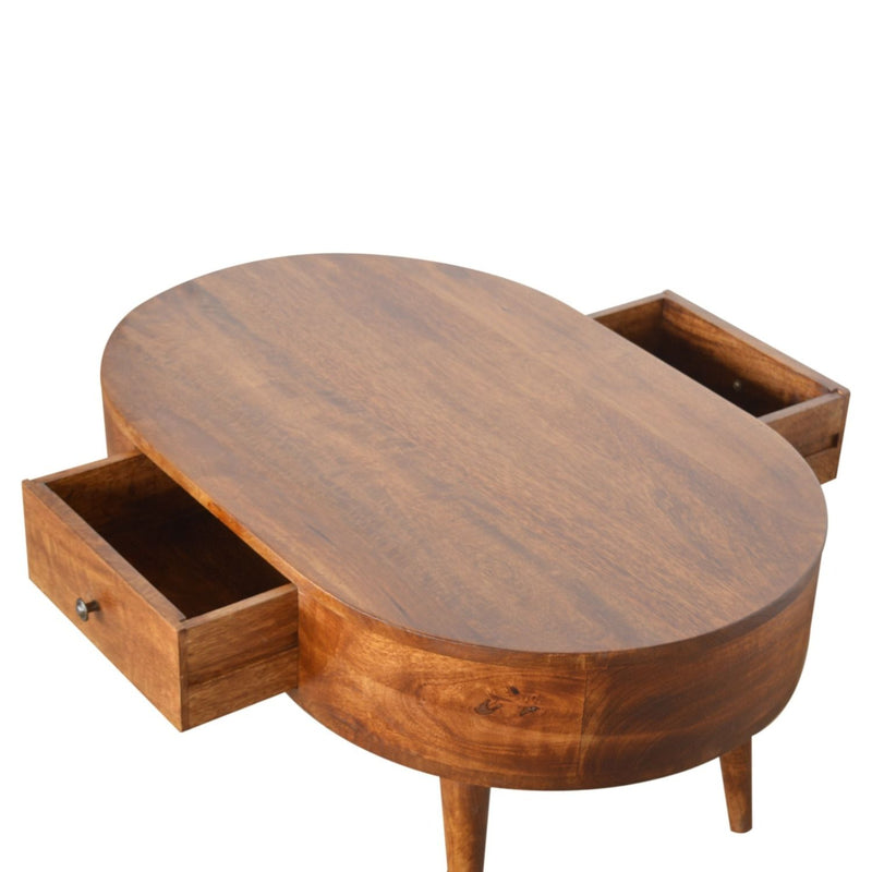 Rounded Wood Table - R&R Furniture Gallery (Fountain Valley, CA)