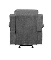 Kalen - Motion Glider Recliner - Gray Chenille - R&R Furniture Gallery (Fountain Valley, CA)