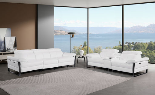 1246 - Modular Power Triple Reclining Sofa And Console Loveseat Set With Power Headrests - R&R Furniture Gallery (Fountain Valley, CA)