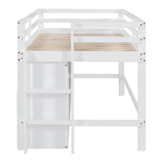 Loft Bed With 4 Drawers, Underneath Cabinet And Shelves - R&R Furniture Gallery (Fountain Valley, CA)
