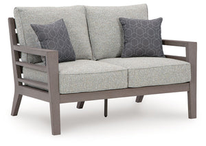 Hillside Barn - Loveseat W/Cushion - Gray / Brown - R&R Furniture Gallery (Fountain Valley, CA)