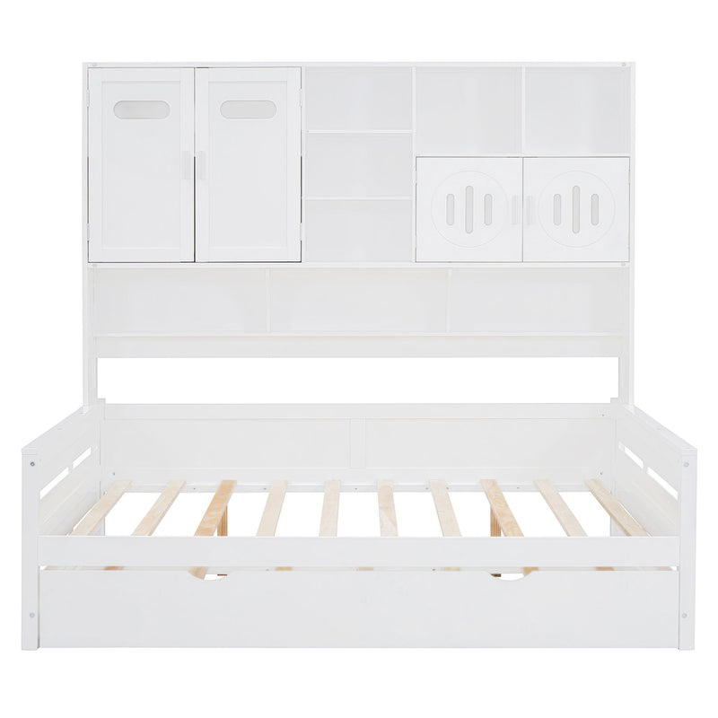 Daybed With All-In-One Cabinet And Shelf - R&R Furniture Gallery (Fountain Valley, CA)