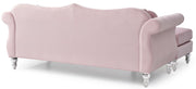 Glory Furniture Hollywood sofa chaise stationary sectional in neutral upholstery with plush cushions and modern design.