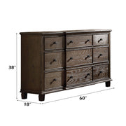 Baudouin - Dresser - Weathered Oak - R&R Furniture Gallery (Fountain Valley, CA)