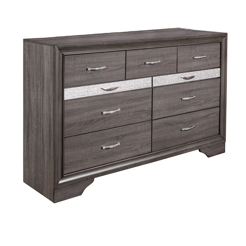 Ryder - Sparkle Dresser - Gray - R&R Furniture Gallery (Fountain Valley, CA)