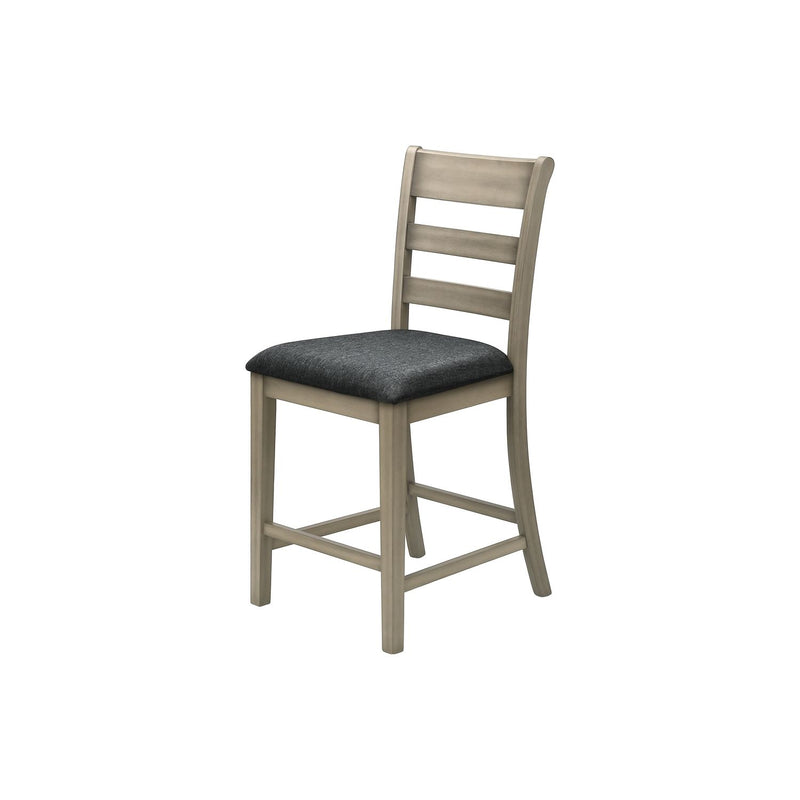 Counter Height Dining Chairs (Set of 2) - Antique Gray - R&R Furniture Gallery (Fountain Valley, CA)