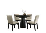 Jasper - Contemporary Round Dining Table With Finish Chairs - R&R Furniture Gallery (Fountain Valley, CA)