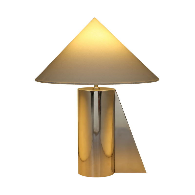 Geo - Angled Table Lamp - Chrome - R&R Furniture Gallery (Fountain Valley, CA)