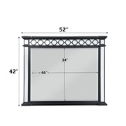Varian II - Mirror - Mirrored, Black & Sliver - R&R Furniture Gallery (Fountain Valley, CA)