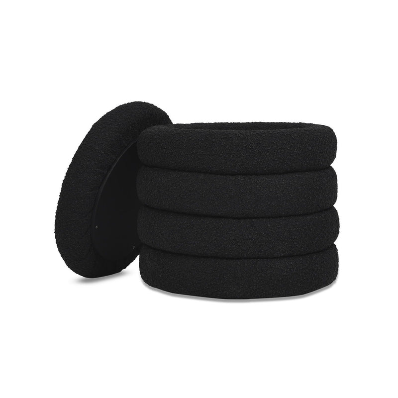 Fuji - Oversized Round Storage Ottoman - R&R Furniture Gallery (Fountain Valley, CA)