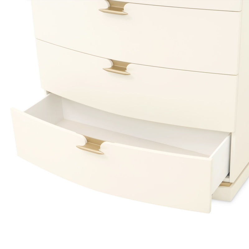 La Terrazza - 5-Drawer Chest - Creamy Pearl - R&R Furniture Gallery (Fountain Valley, CA)
