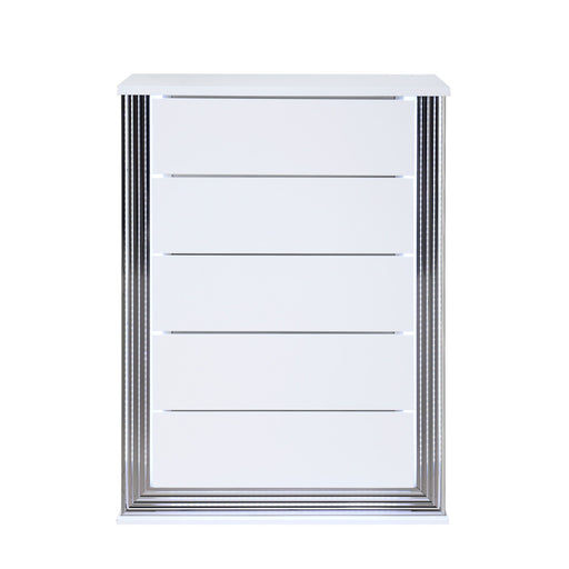 Moon - Smooth Chest With LED - White - R&R Furniture Gallery (Fountain Valley, CA)