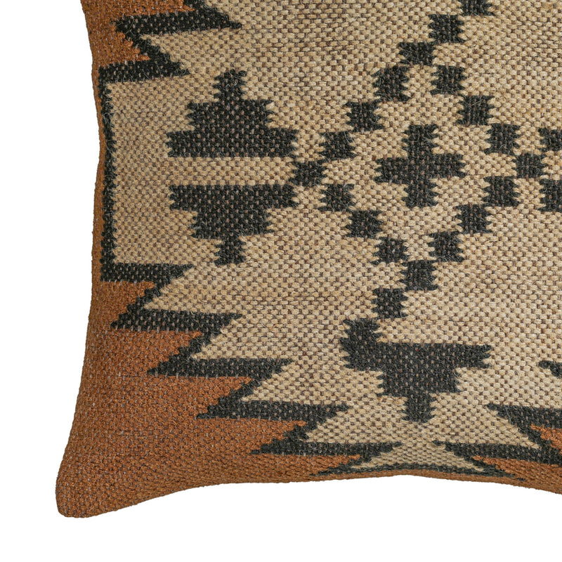 Terra - 20" Square Wool and Jute Kilim Throw Pillow (Cover) - Mesa - R&R Furniture Gallery (Fountain Valley, CA)