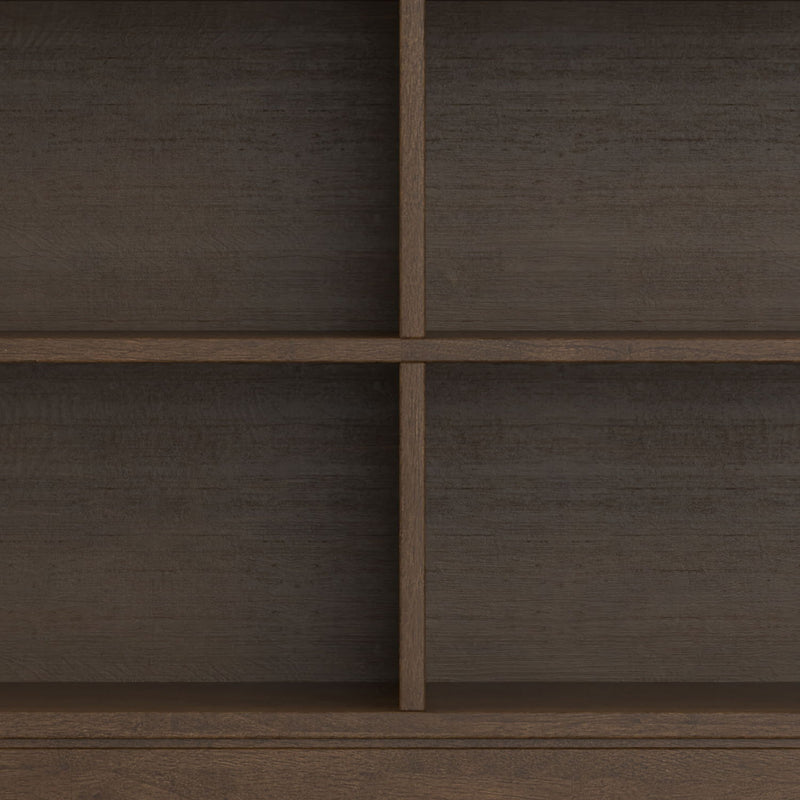Harper - 4 Shelf Low Bookcase - Walnut Brown - R&R Furniture Gallery (Fountain Valley, CA)