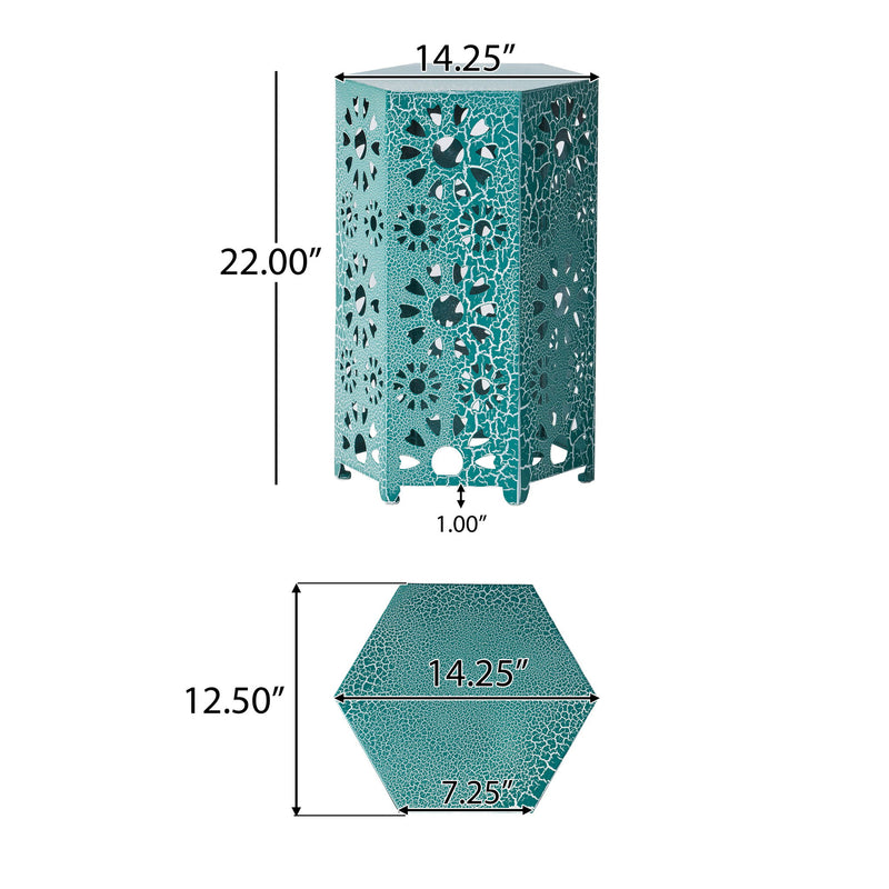 Galore - Side Table With Sunburst Cut Out Design - R&R Furniture Gallery (Fountain Valley, CA)