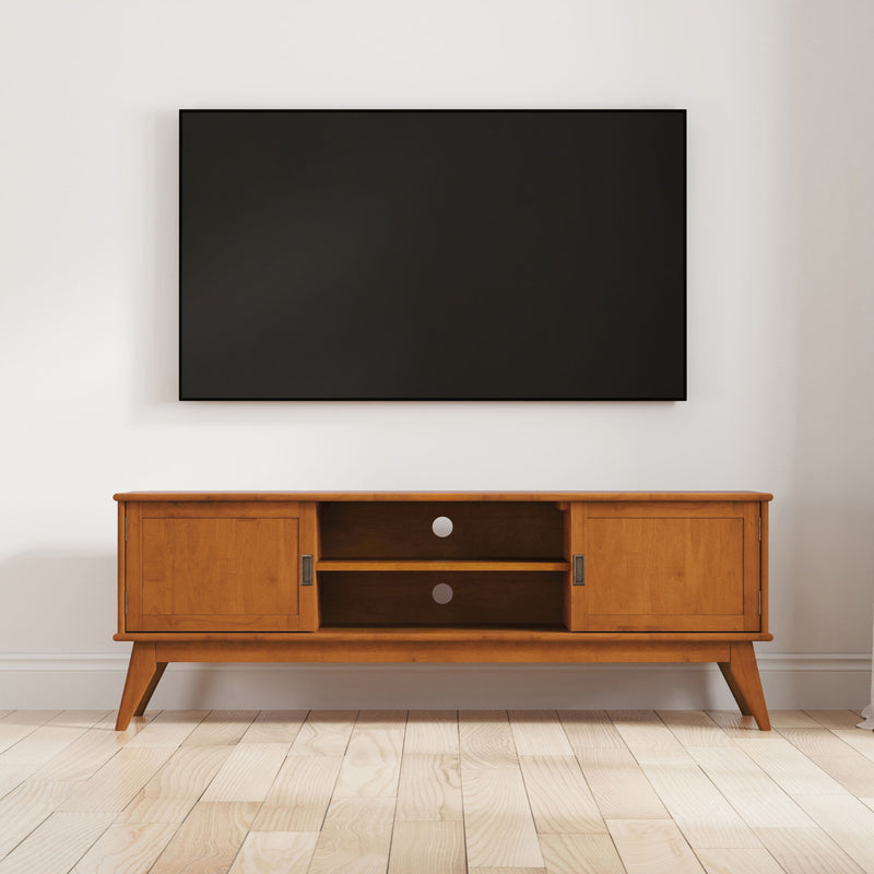 Draper - Handcrafted Mid Century Low TV Media Stand - R&R Furniture Gallery (Fountain Valley, CA)