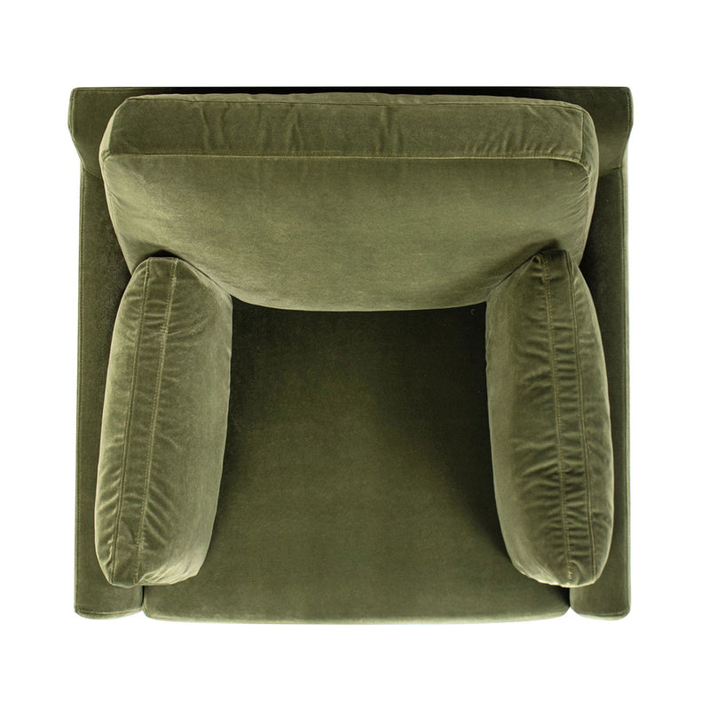 Pasadena - Wide Modern Farmhouse Accent Arm Chair - Olive Green - R&R Furniture Gallery (Fountain Valley, CA)