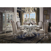 Dresden - Round Pedestal Dining Table - Vintage Bone White - R&R Furniture Gallery (Fountain Valley, CA)