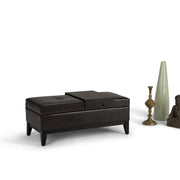 Oregon - Contemporary Storage Ottoman Bench With Tray - R&R Furniture Gallery (Fountain Valley, CA)