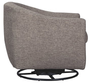 Upshur - Swivel Glider Accent Chair - Taupe - R&R Furniture Gallery (Fountain Valley, CA)