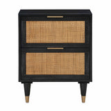 TOV Furniture Sierra accent nightstand with a modern design, featuring a sleek surface and stylish storage drawer.