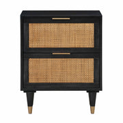 TOV Furniture Sierra accent nightstand with a modern design, featuring a sleek surface and stylish storage drawer.