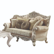 Bently - Loveseat With 5 Pillows (Same Lv01580) - Fabric & Champagne - R&R Furniture Gallery (Fountain Valley, CA)