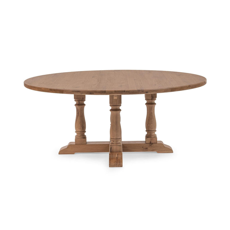 Classic Home Marina 72-inch dining table in Hampton Sand with wooden legs and smooth tabletop, perfect for modern dining rooms.