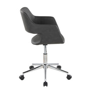 Lumi Source Margarite contemporary office task chair with black mesh back and cushioned seat for ergonomic comfort.