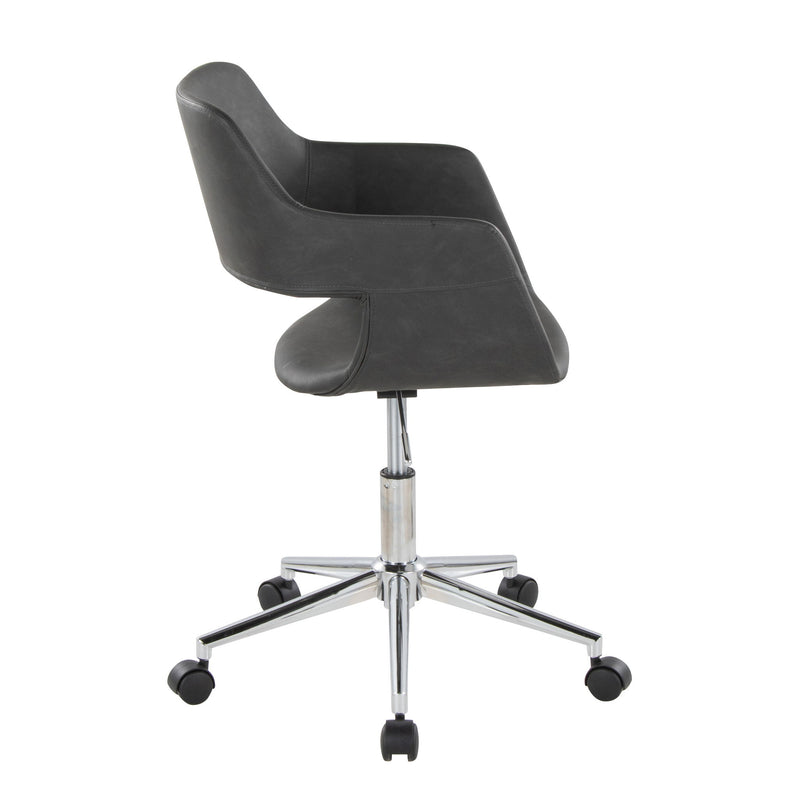 Lumi Source Margarite contemporary office task chair with black mesh back and cushioned seat for ergonomic comfort.