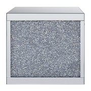 Noralie - 24" Square End Table - Mirrored & Faux Diamonds - R&R Furniture Gallery (Fountain Valley, CA)