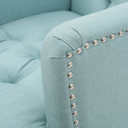 Harrison - Tufted Club Chair With Button Tufted Back And Birch Wood Legs - R&R Furniture Gallery (Fountain Valley, CA)