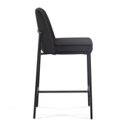 Set of two TOV Furniture Sydney counter stools with wooden legs and upholstered seats, ideal for kitchen or bar areas.