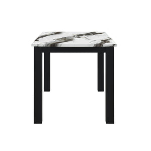Sarang - Panda Dining Table With 4 Padded Dining Chairs - Black